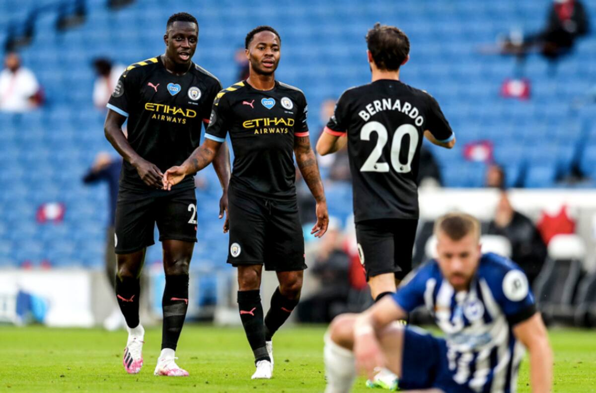 ¿Tuvo suerte? Sterling convierte un triplete y Manchester City vence por 5-0 a Brighton