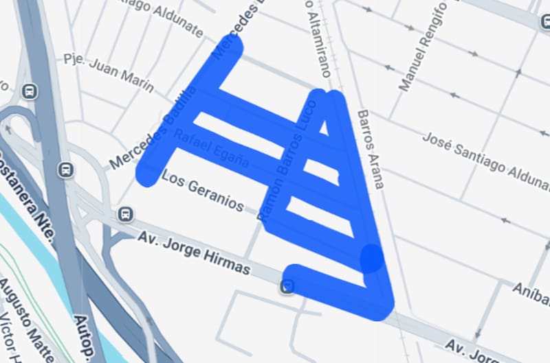 El corte está programado para afectar a vecinos de estas calles. Foto: Enel.