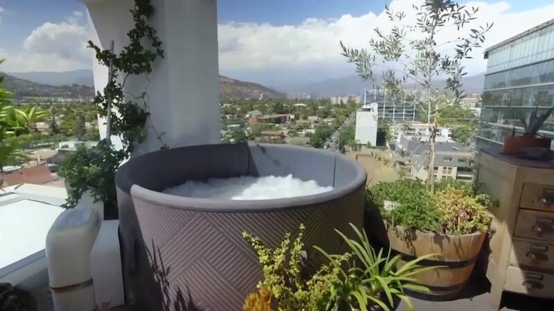 La velocista chilena tiene un jacuzzi en su casa.