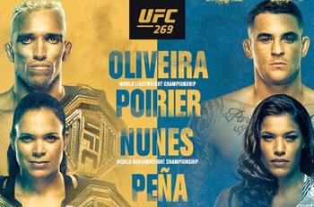 UFC 269 Charles Oliveira vs Dustin Poirier: Cartelera, hora y dónde ver en vivo por TV y Online