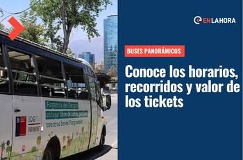 Buses Panorámicos Parquemet: Estos son los horarios, valores y recorridos para estas vacaciones de invierno