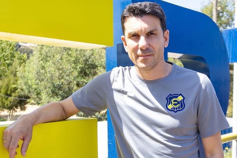 El uruguayo en su llegada a Everton. Foto: Everton