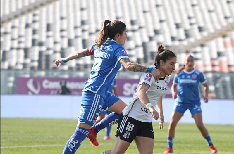 Colo Colo vs La U, por la final del fútbol femenino de Chile. Foto @colocolo
