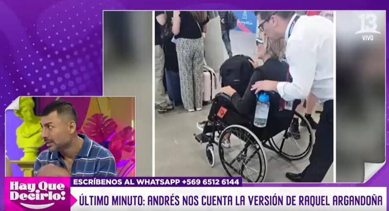 Raquel Argandoña le respondió a Andrés Caniulef. Créditos: Canal 13