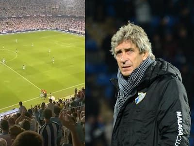 La tremenda ovación de la hinchada de Málaga a Manuel Pellegrini en derrota de Real Betis