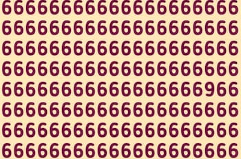 Test Visual: ¿Podrás encontrar el número 9?