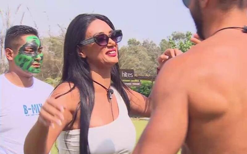 Pamela Díaz en su reingreso en "Tierra Brava". Créditos: Canal 13