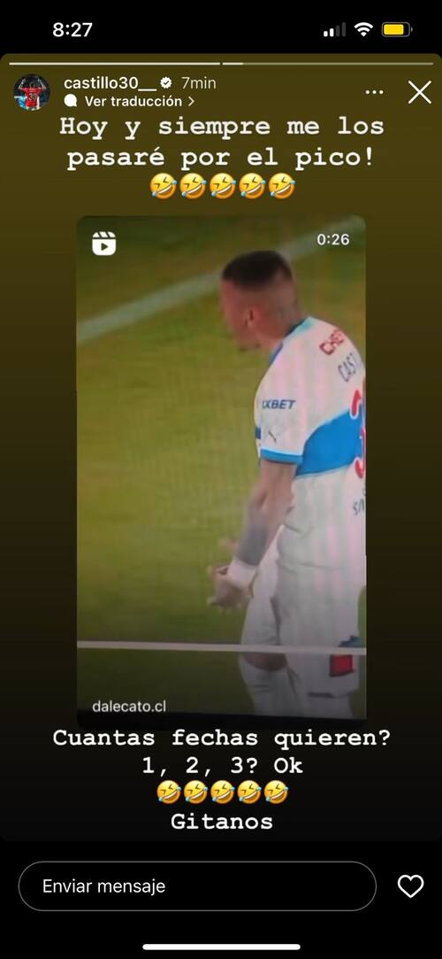 Instagram Nicolás Castillo