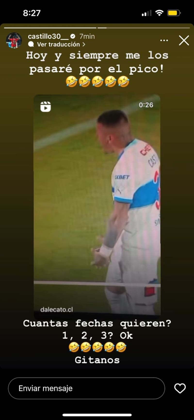 Instagram Nicolás Castillo