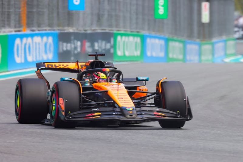 dominó y ganó el Gran Premio de Miami de Fórmula 1. EFE.