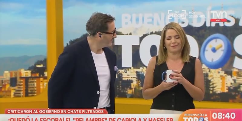 La comunicadora le contó un chiste a Eduardo Fuentes, pero cometió un error.