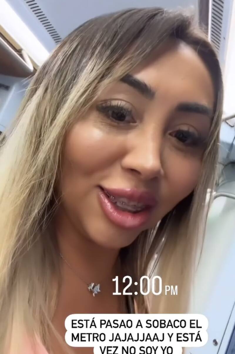 Naya Fácil sufrió en el Metro de Madrid. Créditos: Instagram