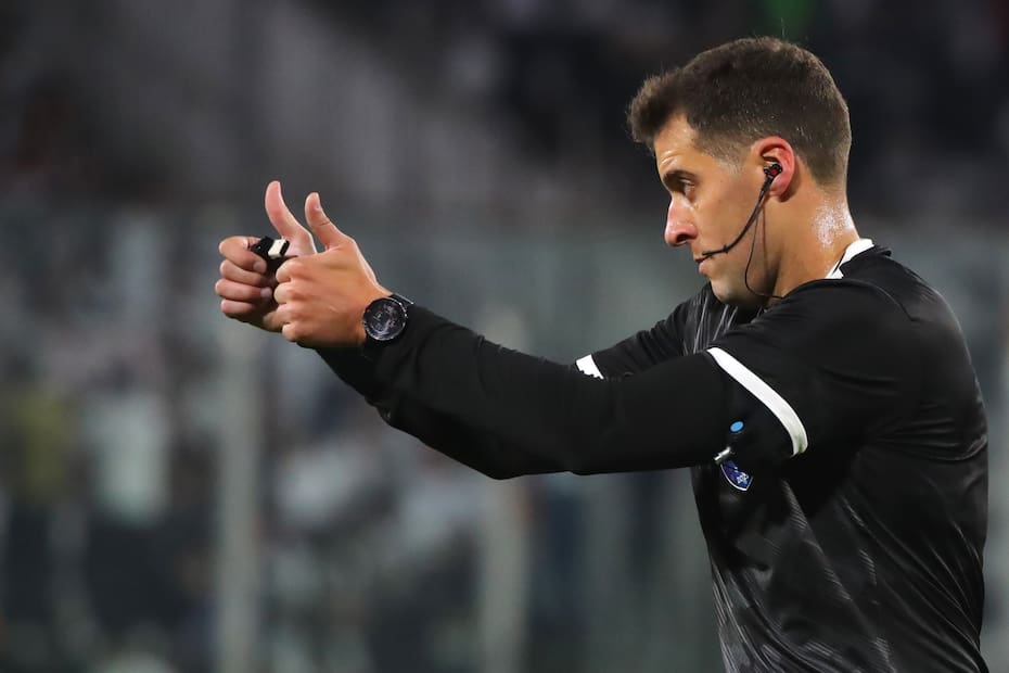 Gustavo Tejera en el Colo Colo vs Fortaleza.