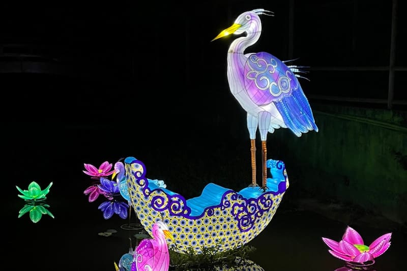 En la exhibición podrás disfrutar de lamparas chinas, piscinas y distintas muestras de la cultura asiática.