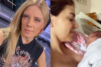 Lo conoció y le dio la bienvenida: Mónica Rincón tuvo especial encuentro con María Luisa Godoy y su hijo recién nacido, Domingo