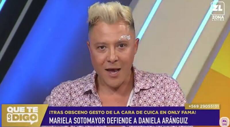 El animador de Que te lo Digo abordó nuevamente su conflicto con Andriana Barrientos. Créditos: Pantallazo Zona Latina