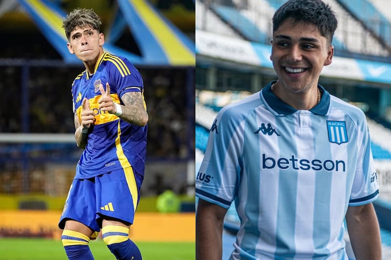 Ninguno de los dos chilenos dirá presente el duelo entre Racing y Boca. Foto: @carliitospalaciios00 y @dpizarro9