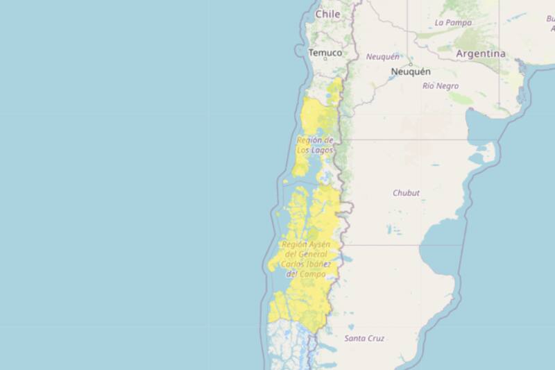 El evento meteorológico se extenderá durante gran parte de la jornada en el norte del país. Créditos: DMC.