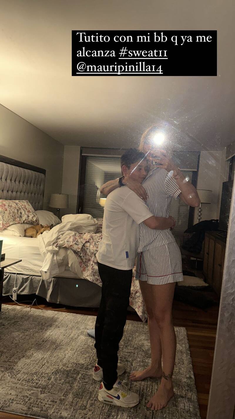 La tierna foto de Gissella Gallardo y su hijo, Mauricio Pinilla Gallardo