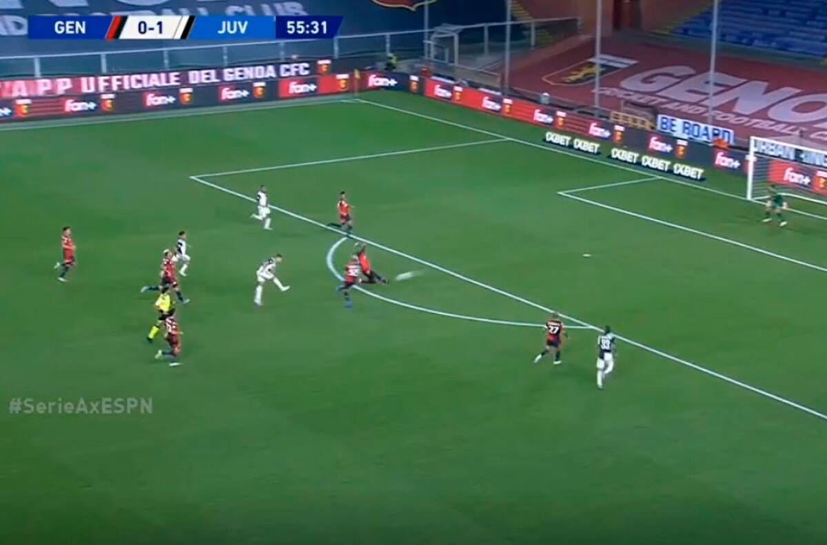 ¡Espectacular bombazo! Golazo de Cristiano Ronaldo para el 2-0 de la Juventus