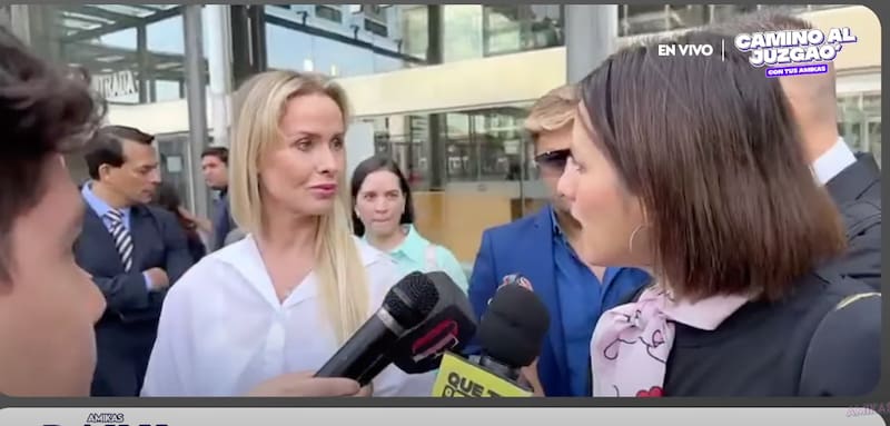 La ucraniana acudió a la audiencia.