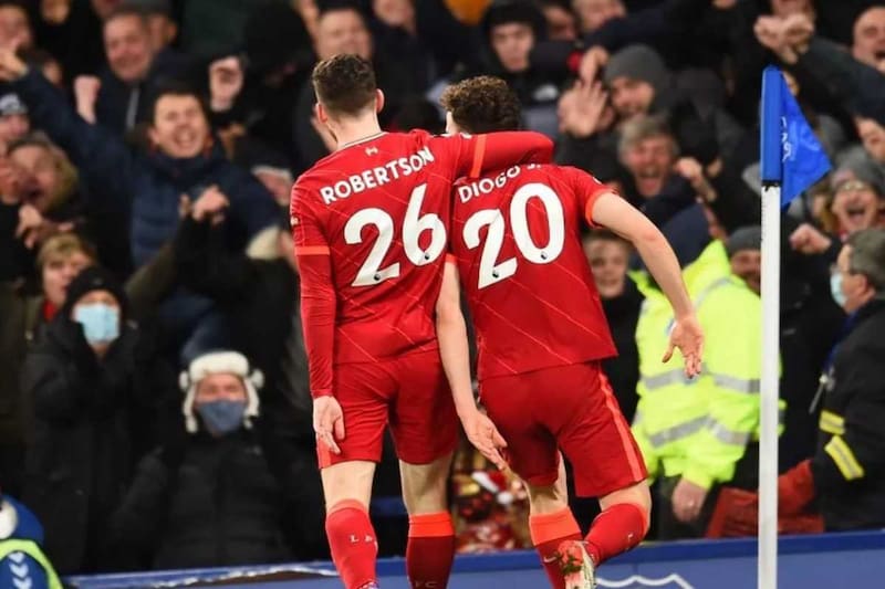 Y Diogo Jota en Liverpool. Foto: FC Liverpool