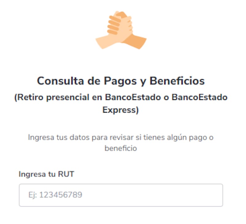 Así luce la plataforma de consulta. Foto: Banco Estado.