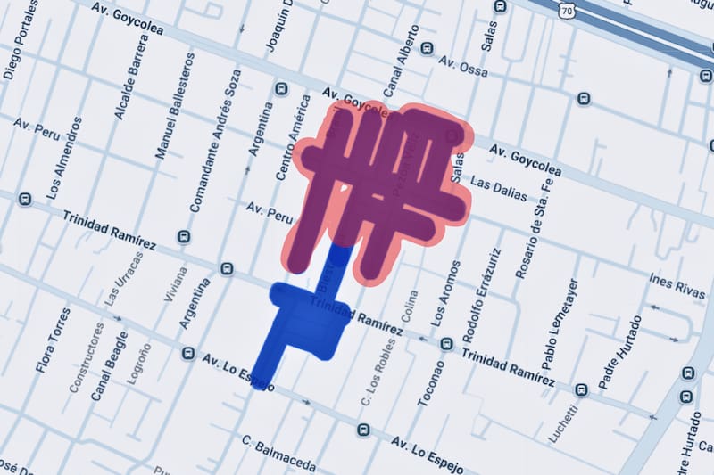 Tendrá un corte este lunes (color azul). Créditos: Enel.