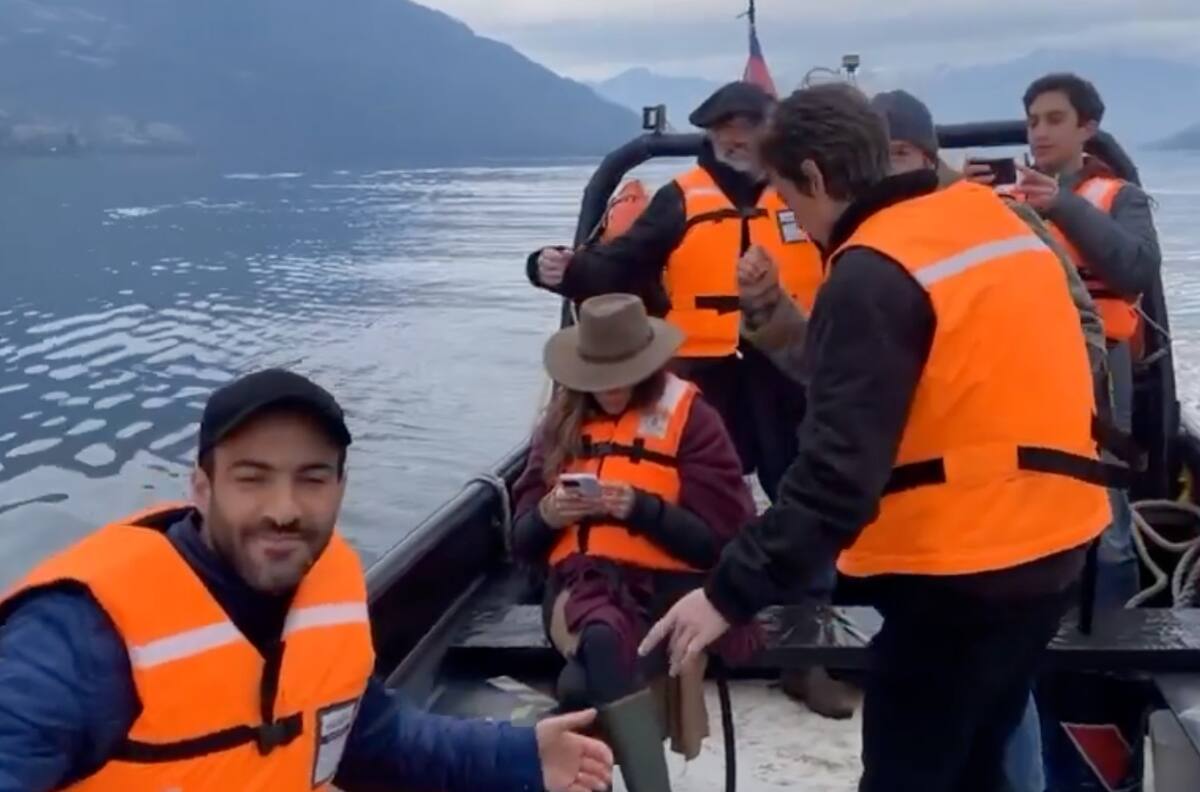 Bailando arriba de un bote: Gabriel Cañas y Daniela Ramírez exhiben divertido video del elenco de "La ley de Baltazar