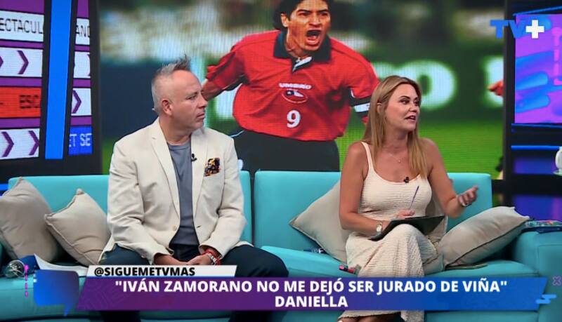 Daniella Campos reveló que Iván Zamorano no le permitió ser jurado del Festival de Viña.