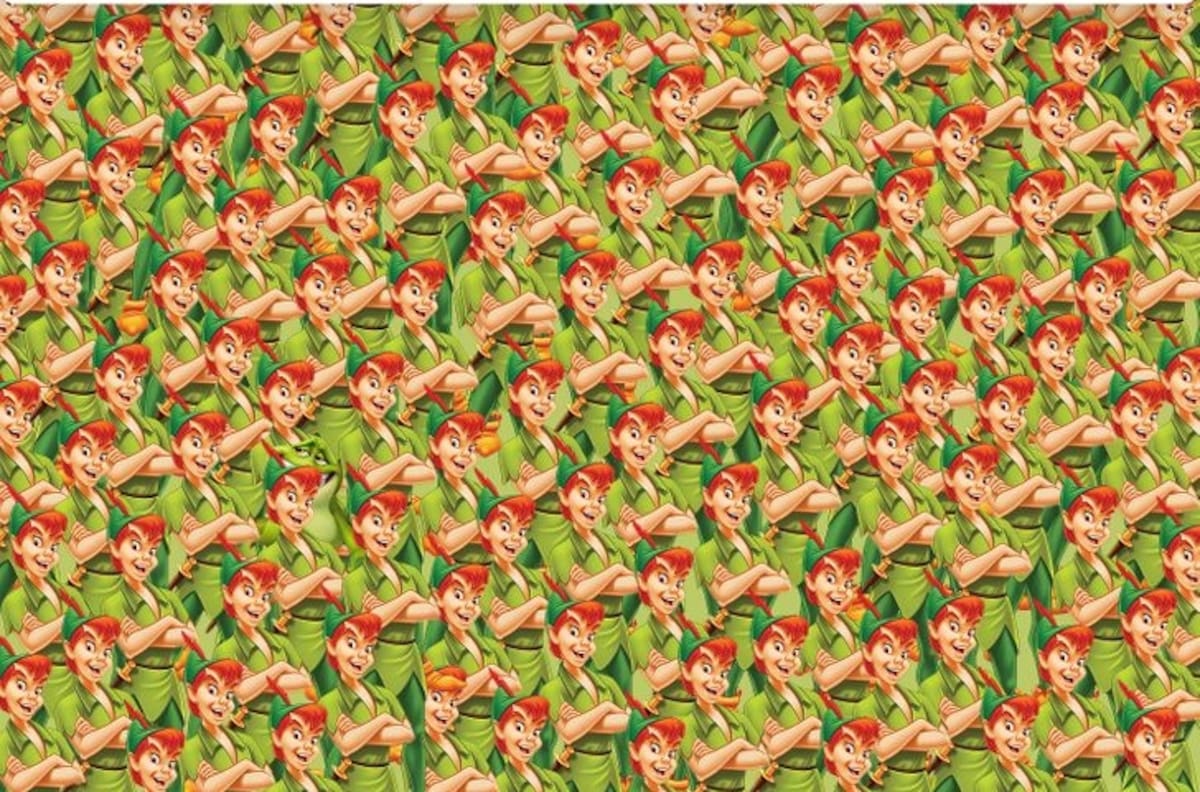 Acertijo visual: ¿Puedes encontrar el sapo escondido entre los Peter Pan en 20 segundos?