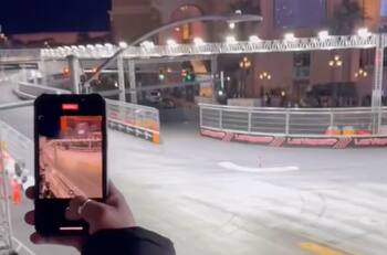 VIDEO | Argentino se hace viral al mostrar cómo vio gratis la carrera de F1 en Las Vegas