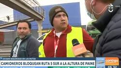 VIDEO | Paro de camioneros: Periodista de CHV fue agredido y amenazado en plena transmisión