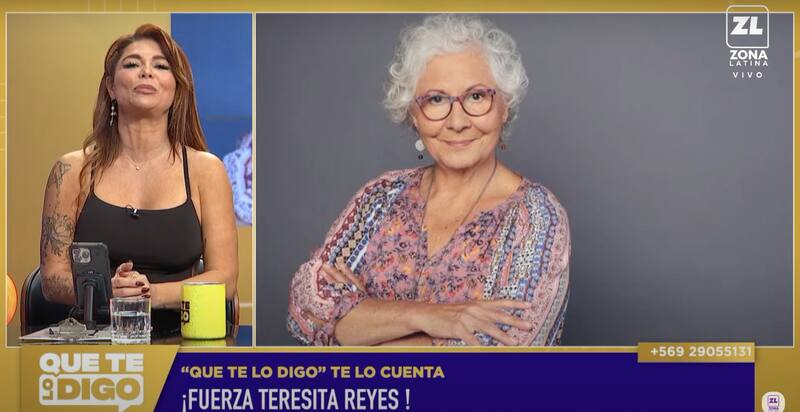 La actriz reveló complejo estado de salud de Teresita Reyes.