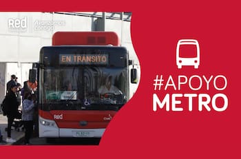 Por emergencia en Metro de Santiago: Anuncian buses de apoyo y reforzamiento de 10 recorridos de Red