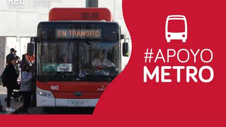 Por emergencia en Metro de Santiago: Anuncian buses de apoyo y reforzamiento de 10 recorridos de Red