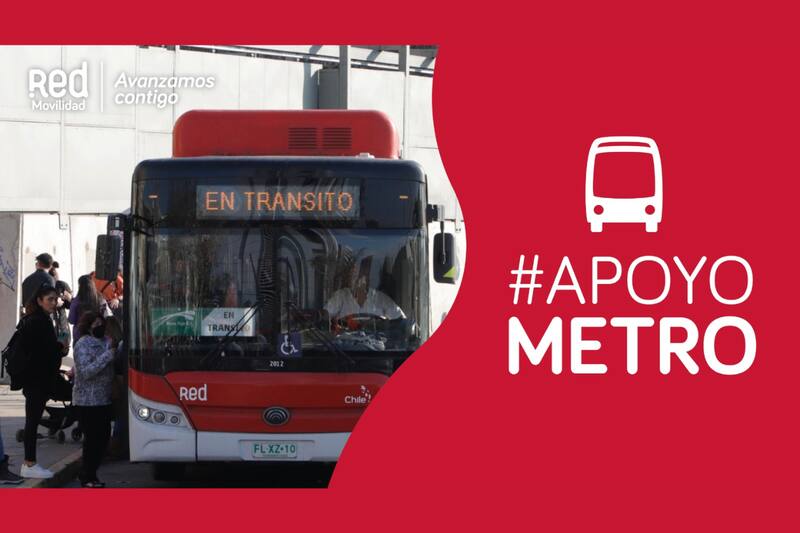 La medida fue tomada por la Red de Movilidad para combatir la emergencia en el Metro de Santiago.