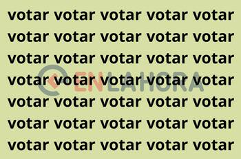 Test Visual: ¿Puedes encontrar la palabra diferente a "votar" en la imágen en solo 5 segundos?