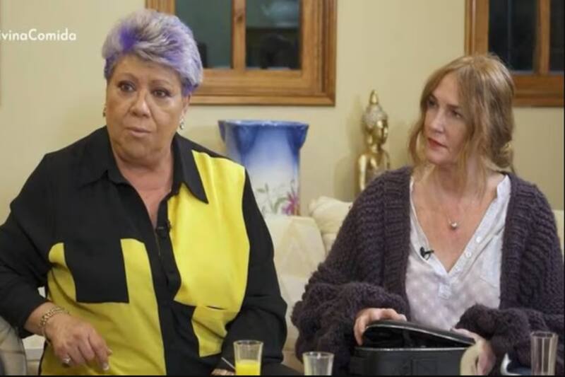 Paty Maldponado y Cata Pulido en un capítulo de "La Divina Comida" /Reproducción CHV