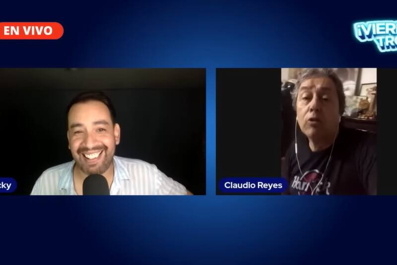 Claudio Reyes y Ricardo Delgado en el programa "Viernes Troll"/ Youtube