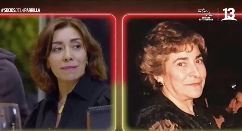 Se emociona al ver foto de su madre. Créditos: Canal 13.