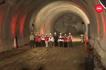 Así lucen los túneles de la nueva Línea 7 del Metro de Santiago