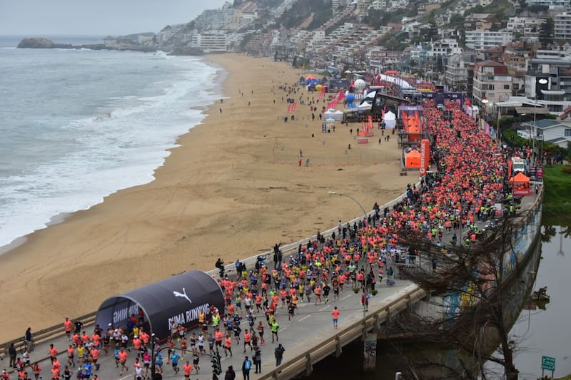 La medida se aplicará para facilitar el desplazamiento de todos quienes se sumen al evento deportivo masivo. Créditos: Organización Maratón de Viña 2025.