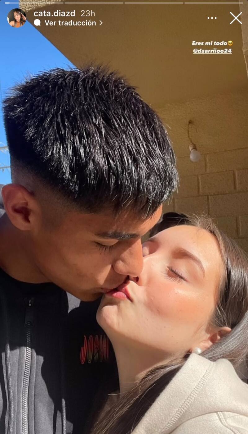Dario Osorio junto a Catalina Díaz. Foto: Instagram.
