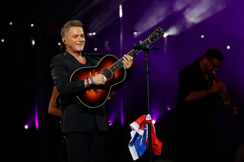 Vina del Mar, 25 de febrero de 2024.
Alejandro Sanz se presenta en la primera noche del Festival de Vina 2024.
Raul Zamora/Aton Chile