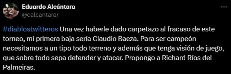 Claudio Baeza fue señalado por la eliminación del Toluca en la Liga MX.