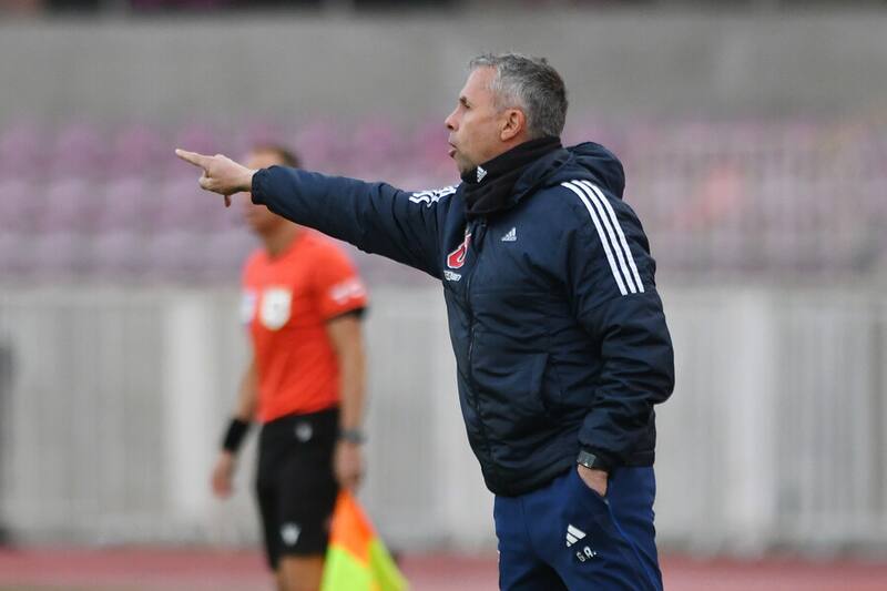 Gonzalo Fouillioux sorprendido con la actuación de la U frente a Audax Italiano. Foto: Aton.