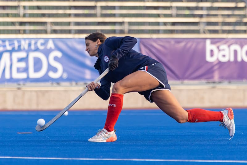 “Estamos todas las mañanas para poder seguir creciendo día a día. Poder conseguir nuestros objetivos como es volver a un siguiente Mundial, estar en un top ten. Estamos ahí tocando la puerta", dice. Foto: Felipe Escobedo