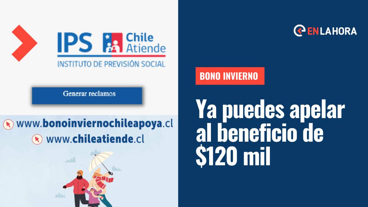 Bono Invierno: Conoce cómo apelar al beneficio que ya comenzó a pagar $120 mil a sus beneficiarios