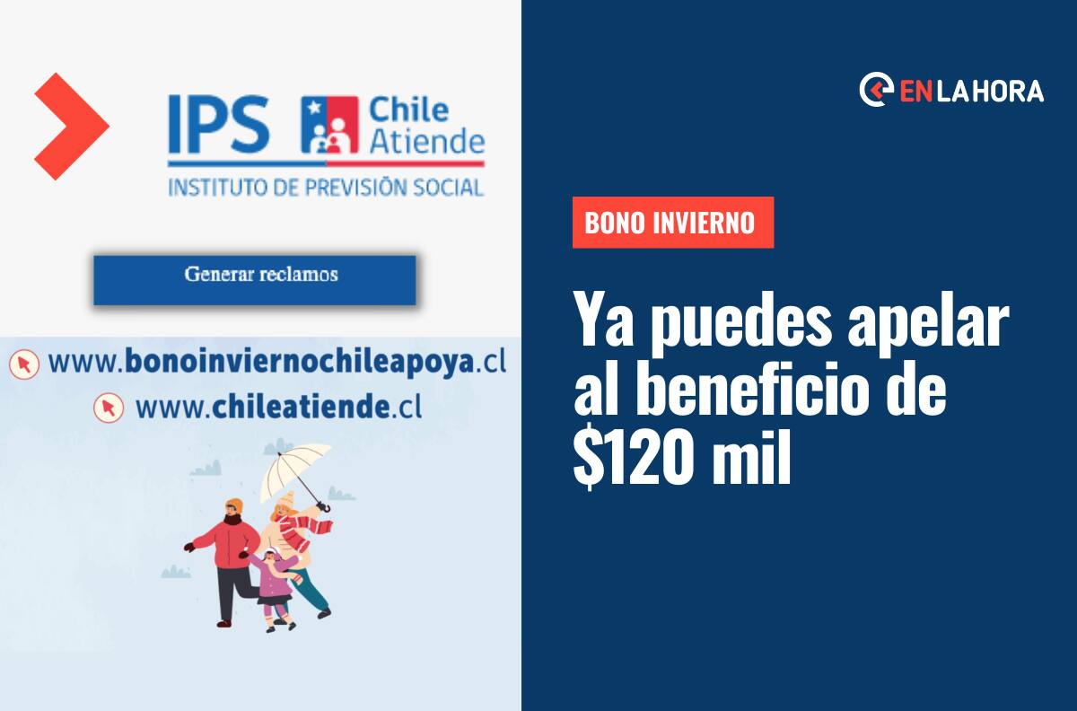 Bono Invierno: Conoce cómo apelar al beneficio que ya comenzó a pagar $120 mil a sus beneficiarios